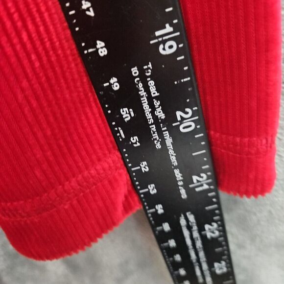 White Stag Vintage Women's Sz Med Red Ribbed Tunic Hong Kong No flaws - Picture 6 of 11